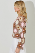 Reyna Crochet Knit Top