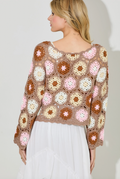 Reyna Crochet Knit Top