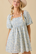 Aimee Bubble Sleeve Baby Doll Dress