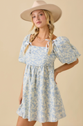 Aimee Bubble Sleeve Baby Doll Dress