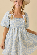 Aimee Bubble Sleeve Baby Doll Dress
