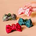 Mini Satin Bow Claw Clip