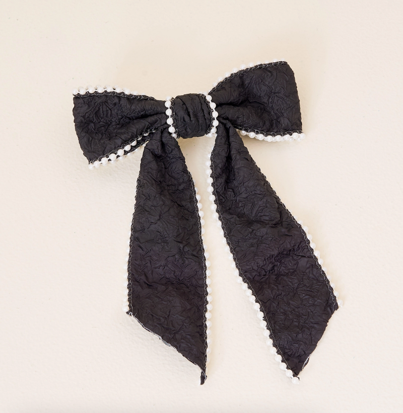 Pearl Hair Bow