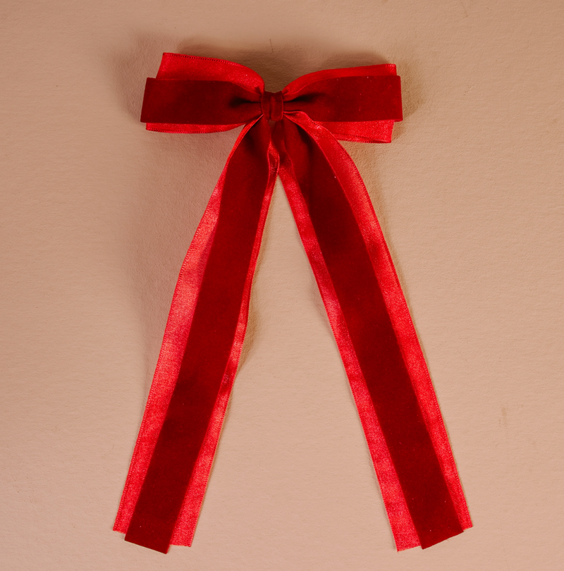Velvet Luxe Layered Hair Bow