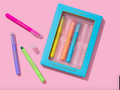 6 pc Motivational Wax Highlighter Set