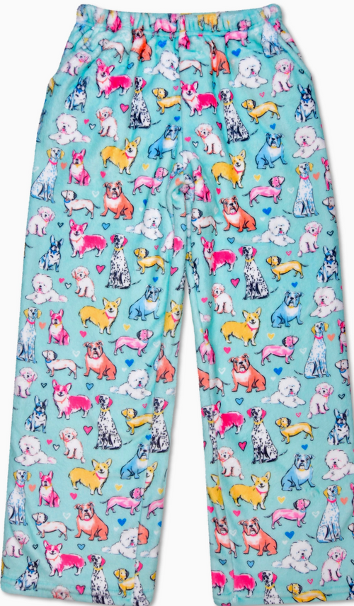 Preppy Puppy Plush Pants