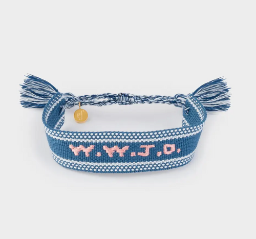 WWJD Embroidered Bracelet
