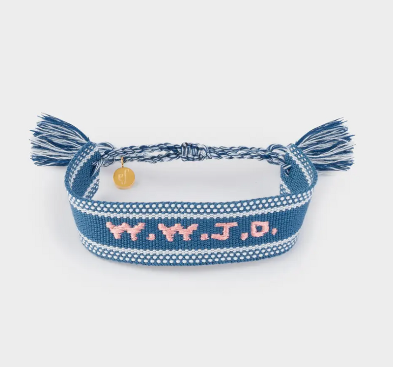 WWJD Embroidered Bracelet