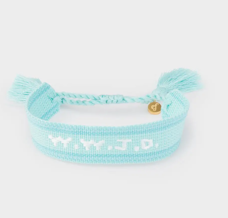 WWJD Embroidered Bracelet