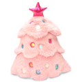 Glitter Pink Christmas Tree Plush