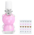 Teddy Bear Nail Polish Ring Set