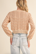 Adriana Pointelle Sweater