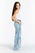 Girls Drawstring Wide Leg Pants by Tractr