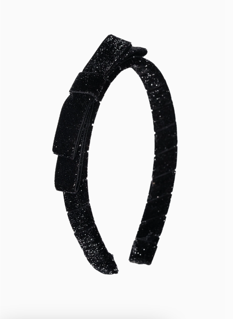 Sparkle Velvet Bow Headband