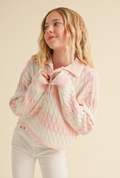 Jennie Cable Knit Polo Top