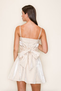 Taylor Tie Bow Detail Mini Dress