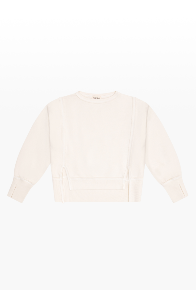 Jenna Hi-Lo Contrast Pullover by TENLY