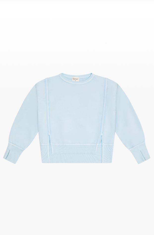 Jenna Hi-Lo Contrast Pullover by TENLY