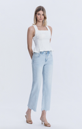 Aileeah High Rise Slim Wide Jeans