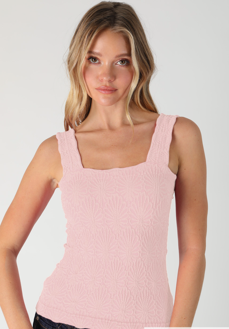 Emersyn Textured Square Neck Top
