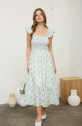 Sami Floral Tile Midi Dress
