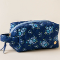 Essentials Quilted Cosmetic Pouch in Endless Daydream Navy