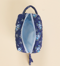 Essentials Quilted Cosmetic Pouch in Endless Daydream Navy