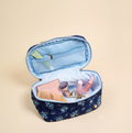 Glam & Go Quilted Cosmetic Bag in Endless Daydream Navy