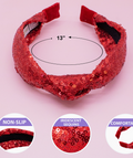 Holiday Sequin Knot Headband