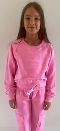 Girls Cloud Crew Neck Top by Suzette