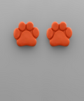 Game Day Clay Paw Earrings (5 colors)