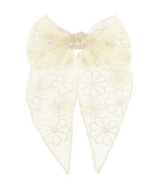 Ivory Lace Bow