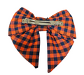 Game Day Checkered Hair Bow