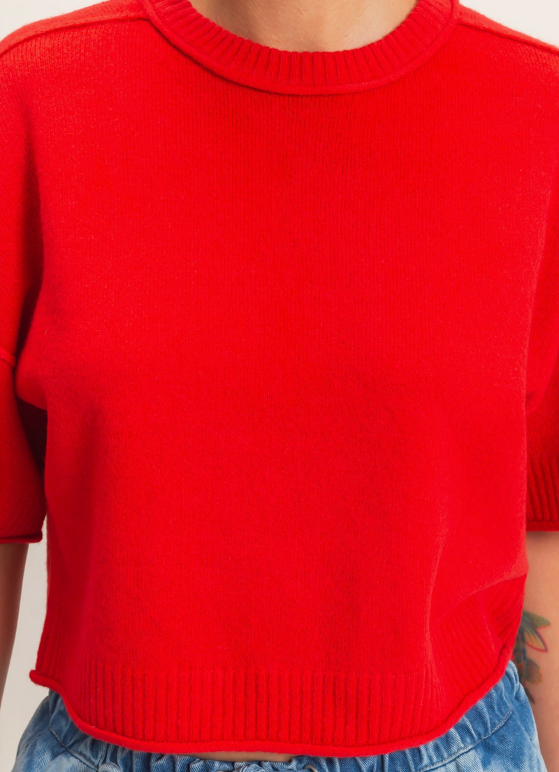 Kayte Short Sleeve Sweater Top