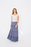 Juniors Poppy Skirt in Blue Blossom by Katie J NYC