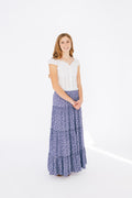 Juniors Poppy Skirt in Blue Blossom by Katie J NYC
