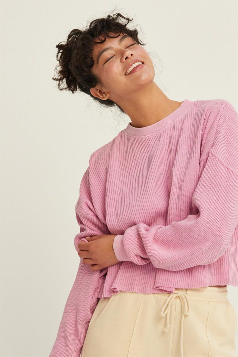 Libby Ribbed Long Sleeve Top