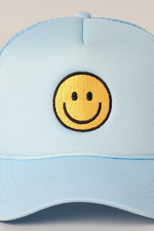 Happy Chenille Patched Trucker Hat