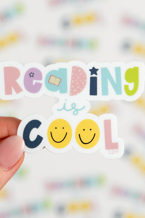 Reading Is Cool Decal Sticker