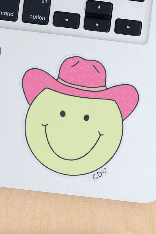 Happy Cowgirl Decal Sticker