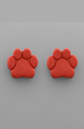 Game Day Clay Paw Earrings (5 colors)