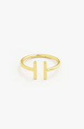 Simple Double Bar Adjustable Ring