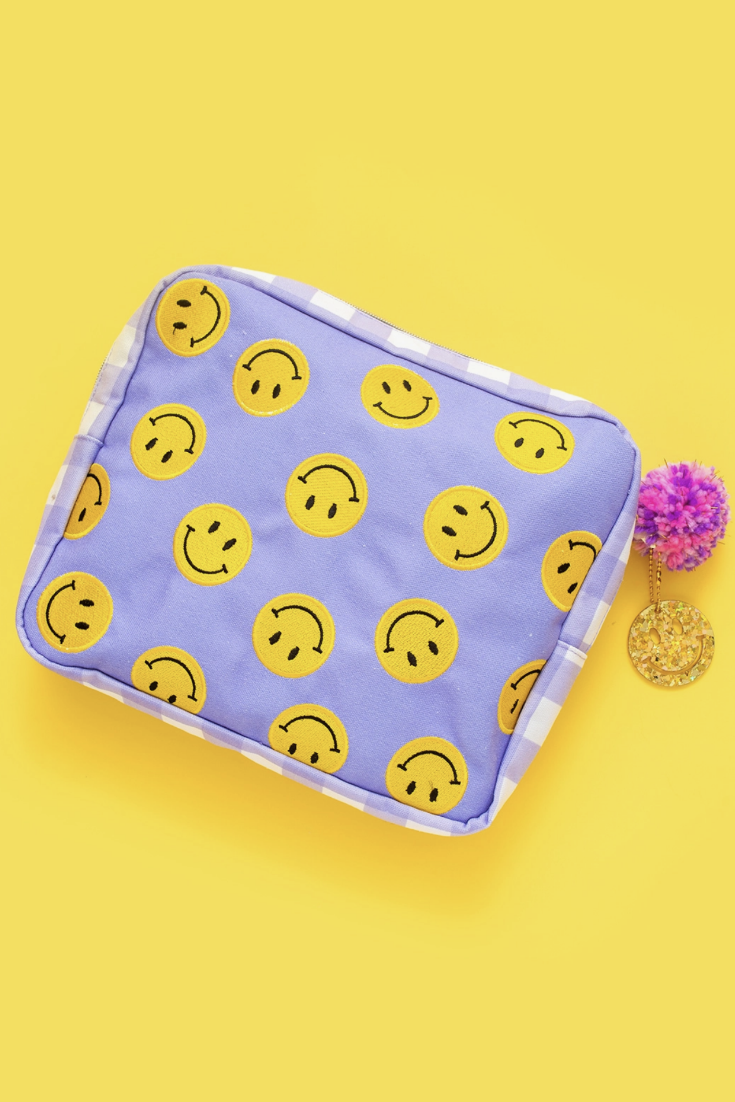 Happy Vibes Pouch by Taylor Elliott Designs