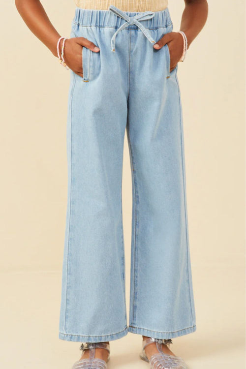 Tween Wide Leg Denim Pants