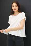 Capped Sleeve Top by Be Cool