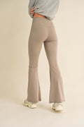 High Waist Cross Over Flare Legging