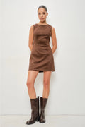 Meeka Vegan Suede Dress