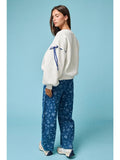 Laney Oversized Tie-Detail Sweatshirt