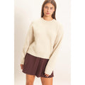 Tanya Ribbed Crew Neck Sweater