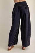 The Amelia Mineral Washed Wide Leg Pant